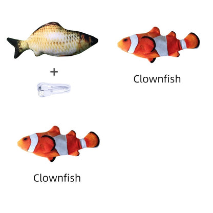 Electric Jumping Fish Cat Toy — USB Rechargeable