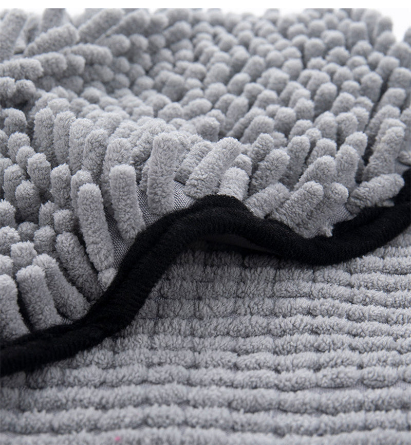 Super Absorbent Microfiber Pet Bath Towel &amp; Bathrobe for Dogs &amp; Cats