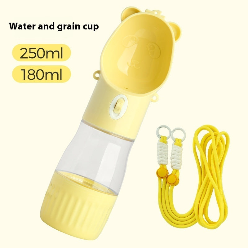 2 In 1 Portable Dog Water Bottle For Small Big Dogs Cats