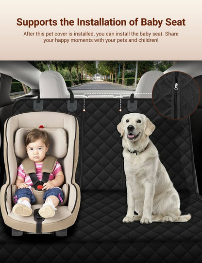 Dog Seat Cover With Double Zipper for Model 3/Y/S/X/Cybertrucks