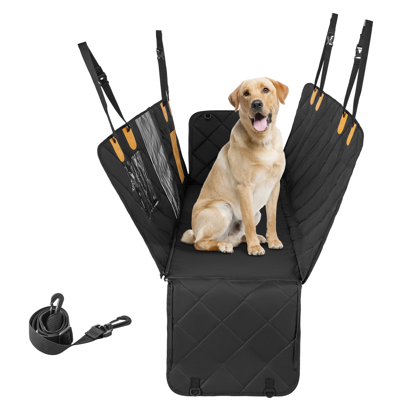 Dog Car Seat Cover Protector for Back Seat with Mesh Windows