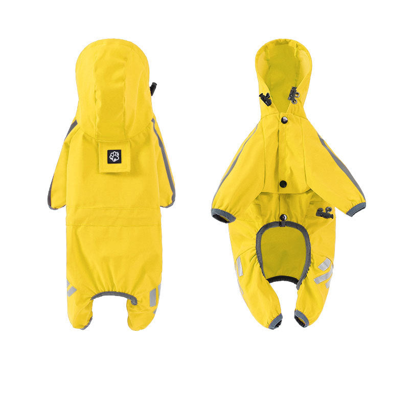 Sily Pet Raincoat Four-legged Raincoat For Dogs Small Dog Outing Clothes