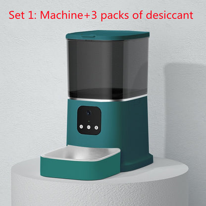 Smart WiFi Pet Automatic Feeder — 6L with App Control &amp; Camera Options