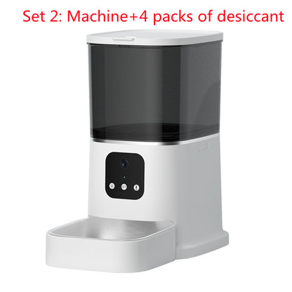 Smart WiFi Pet Automatic Feeder — 6L with App Control &amp; Camera Options