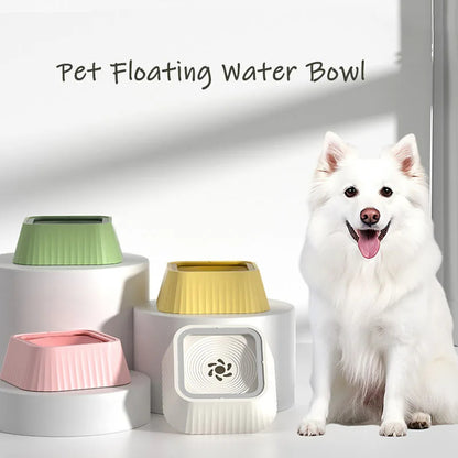Pets Dog Cat Bowl Floating Bowl Water Drinker Not Wet Mouth Splash Water