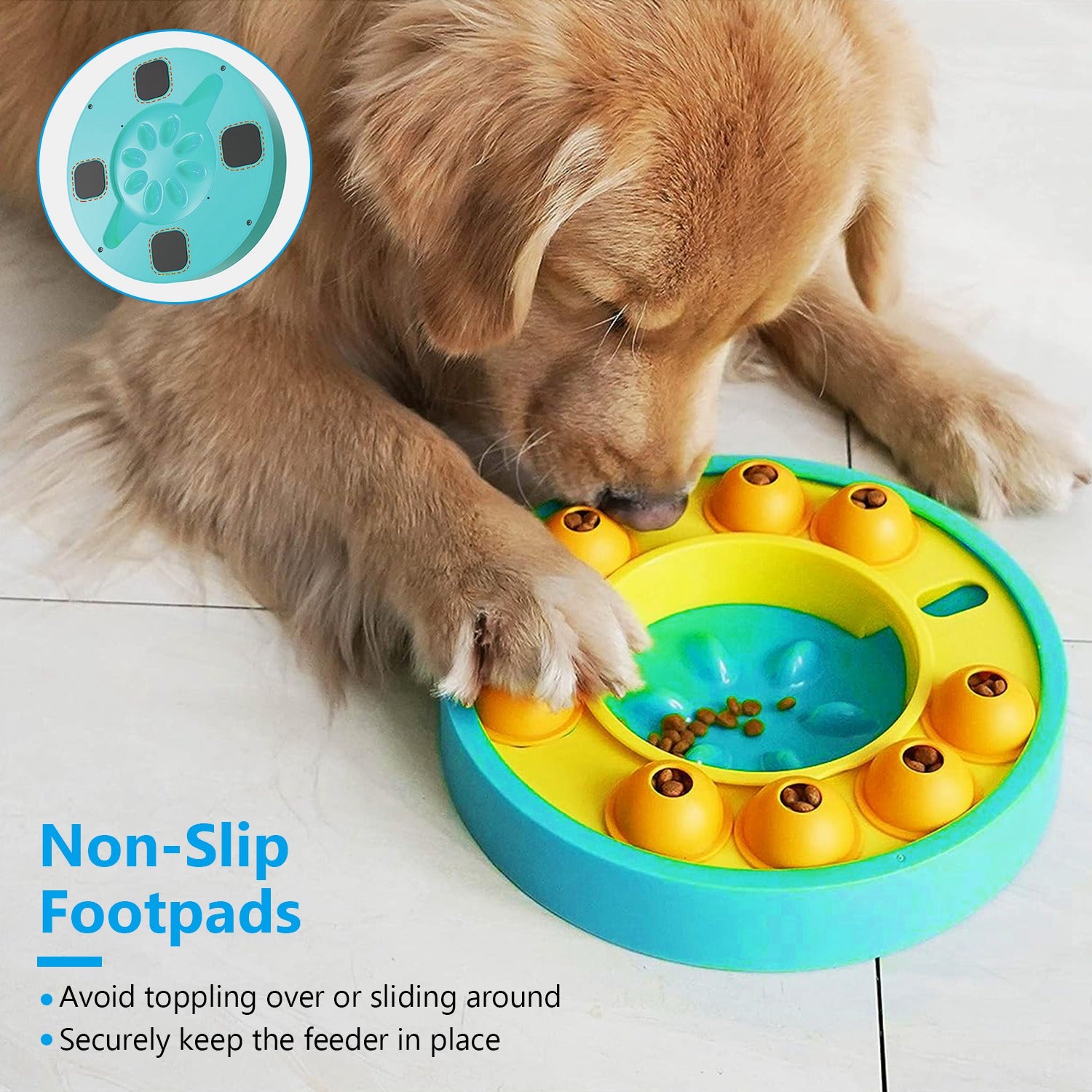 1Pc Dog Puzzle Food Feeder Slow Feeding Bowl