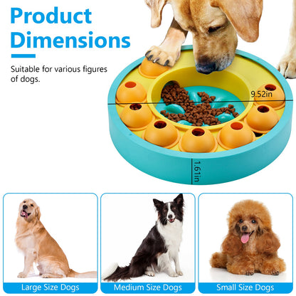 1Pc Dog Puzzle Food Feeder Slow Feeding Bowl