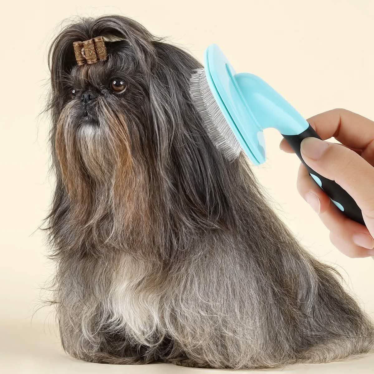 Glendan Dog Brush &amp; Cat Brush - Slicker Pet Grooming Brush