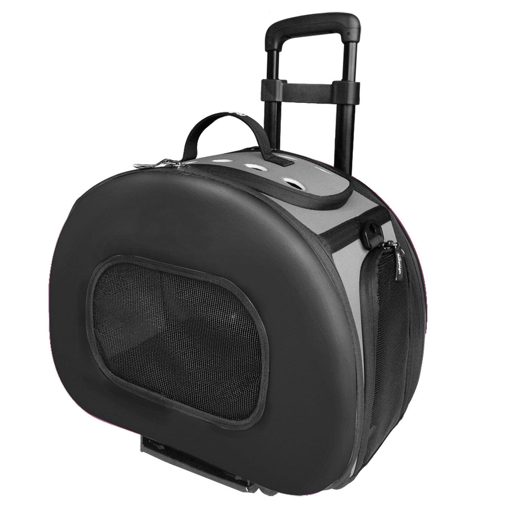 Pet Life® Airline-Approved Wheeled Collapsible Dog Carrier