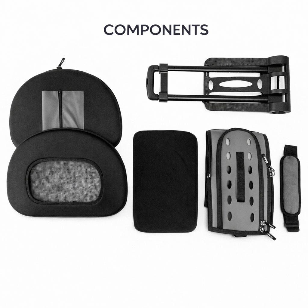 Pet Life® Airline-Approved Wheeled Collapsible Dog Carrier