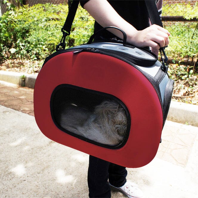 Pet Life® Airline-Approved Wheeled Collapsible Dog Carrier