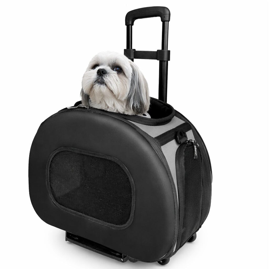 Pet Life® Airline-Approved Wheeled Collapsible Dog Carrier