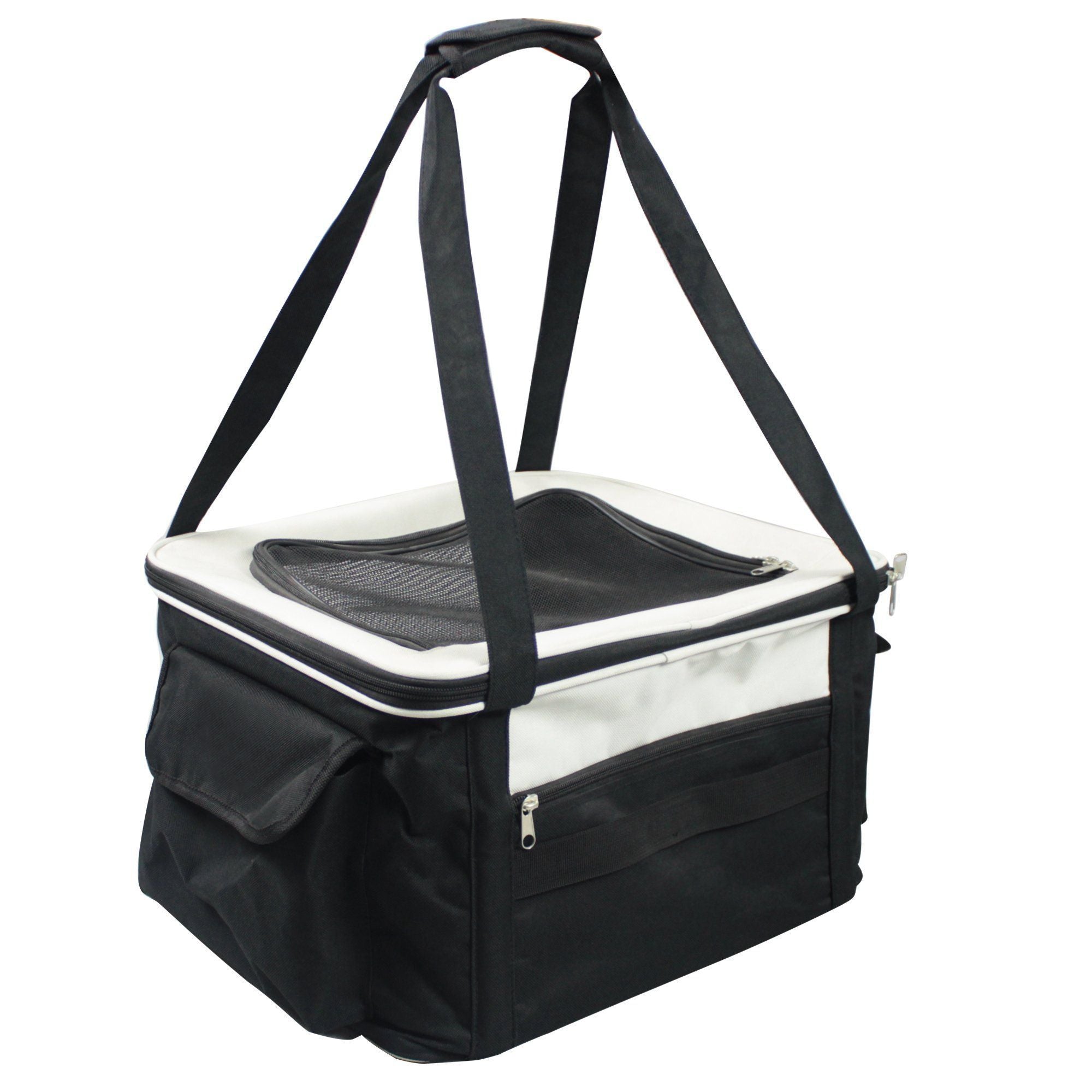 Pet Life® Collapsible Dog Car Seat & Carrier Crate