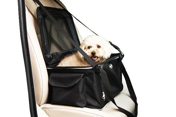 Pet Life® Collapsible Dog Car Seat & Carrier Crate