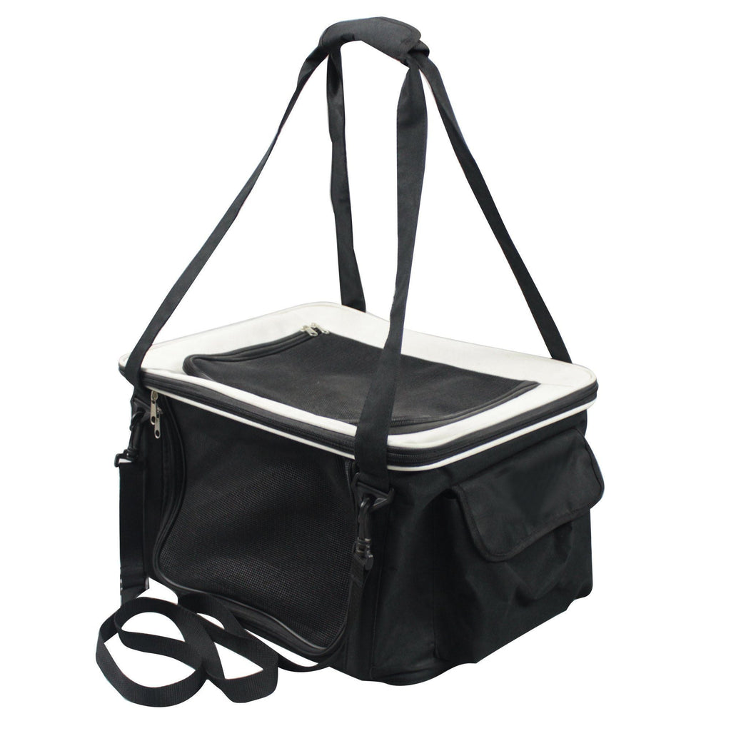 Pet Life® Collapsible Dog Car Seat & Carrier Crate