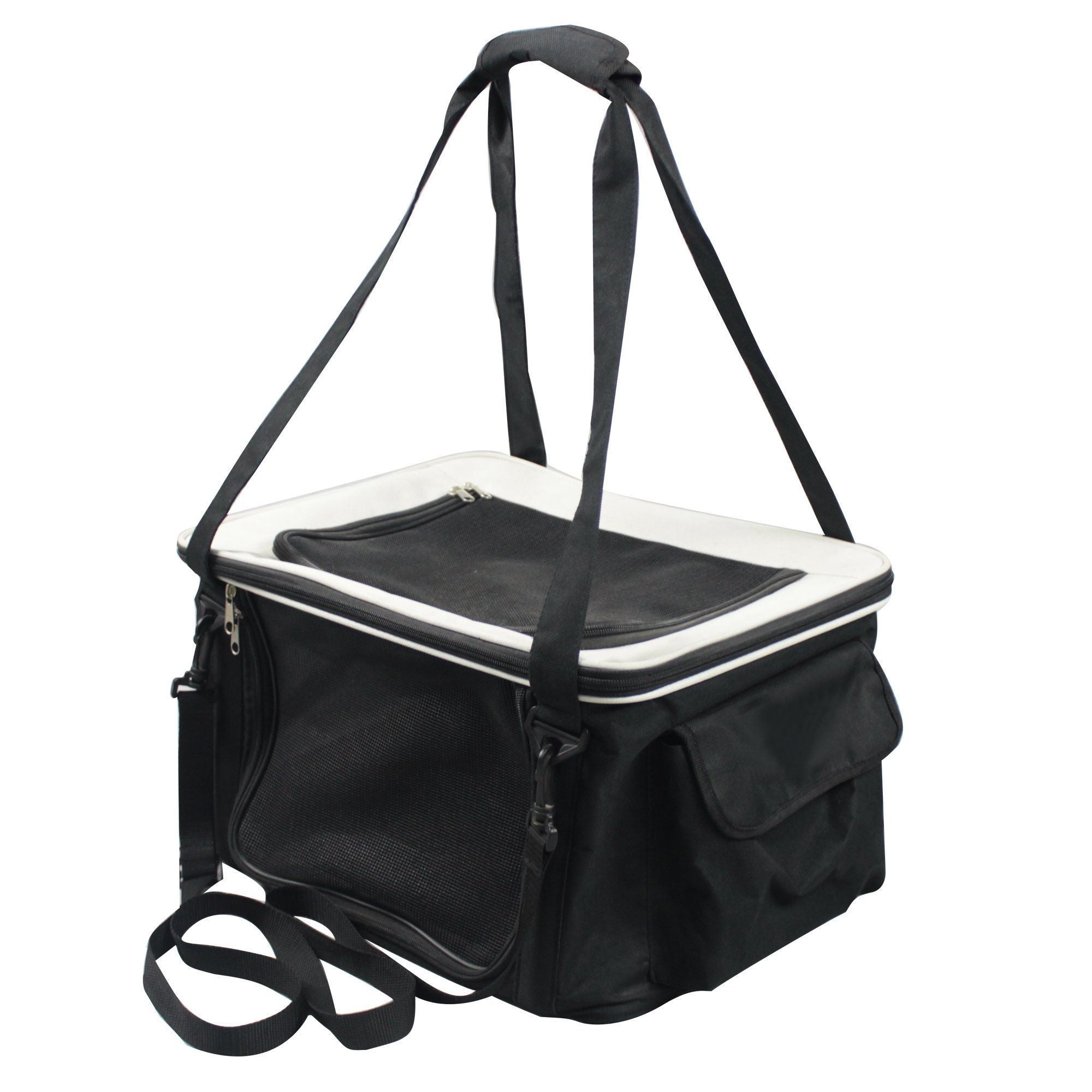 Pet Life® Collapsible Dog Car Seat & Carrier Crate