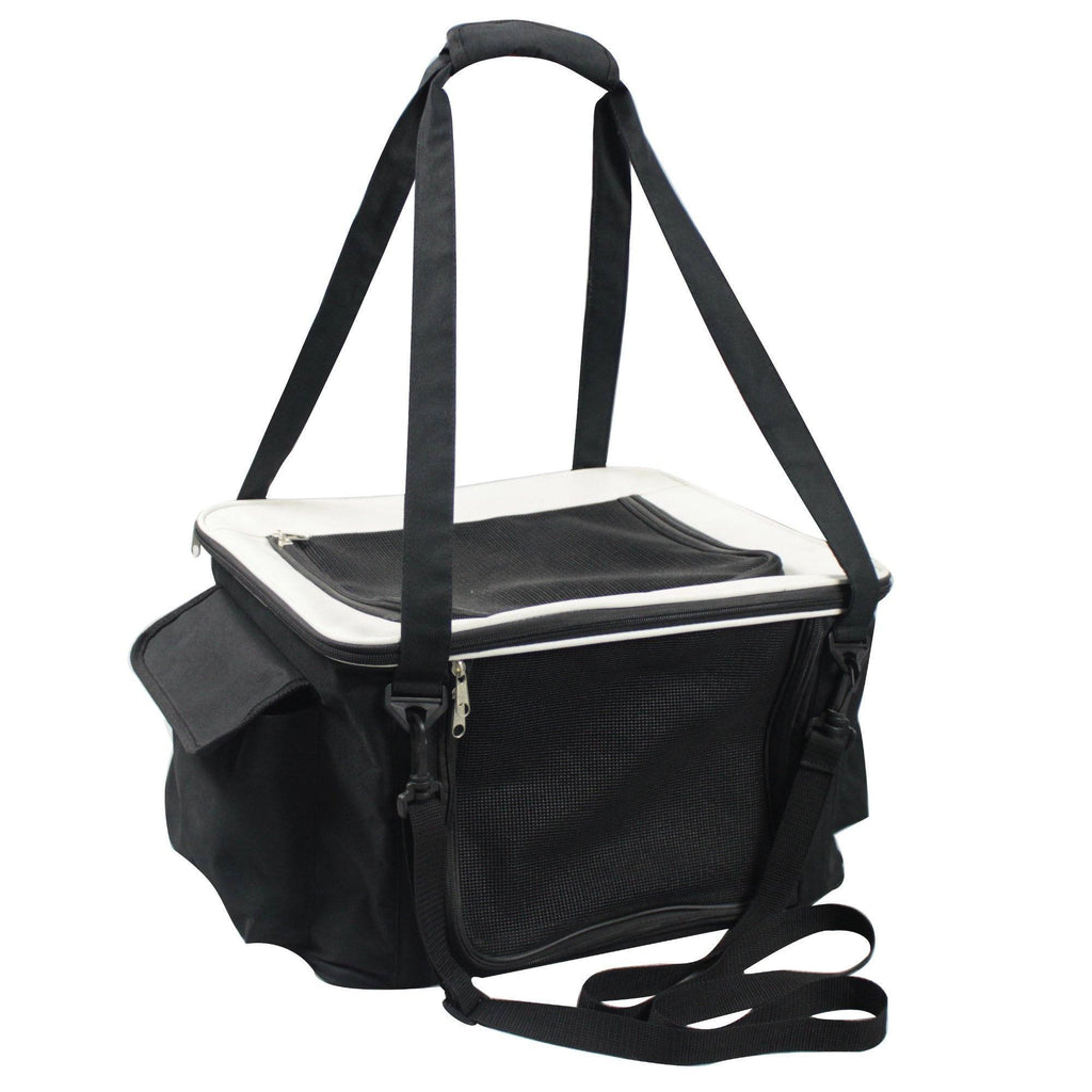 Pet Life® Collapsible Dog Car Seat & Carrier Crate