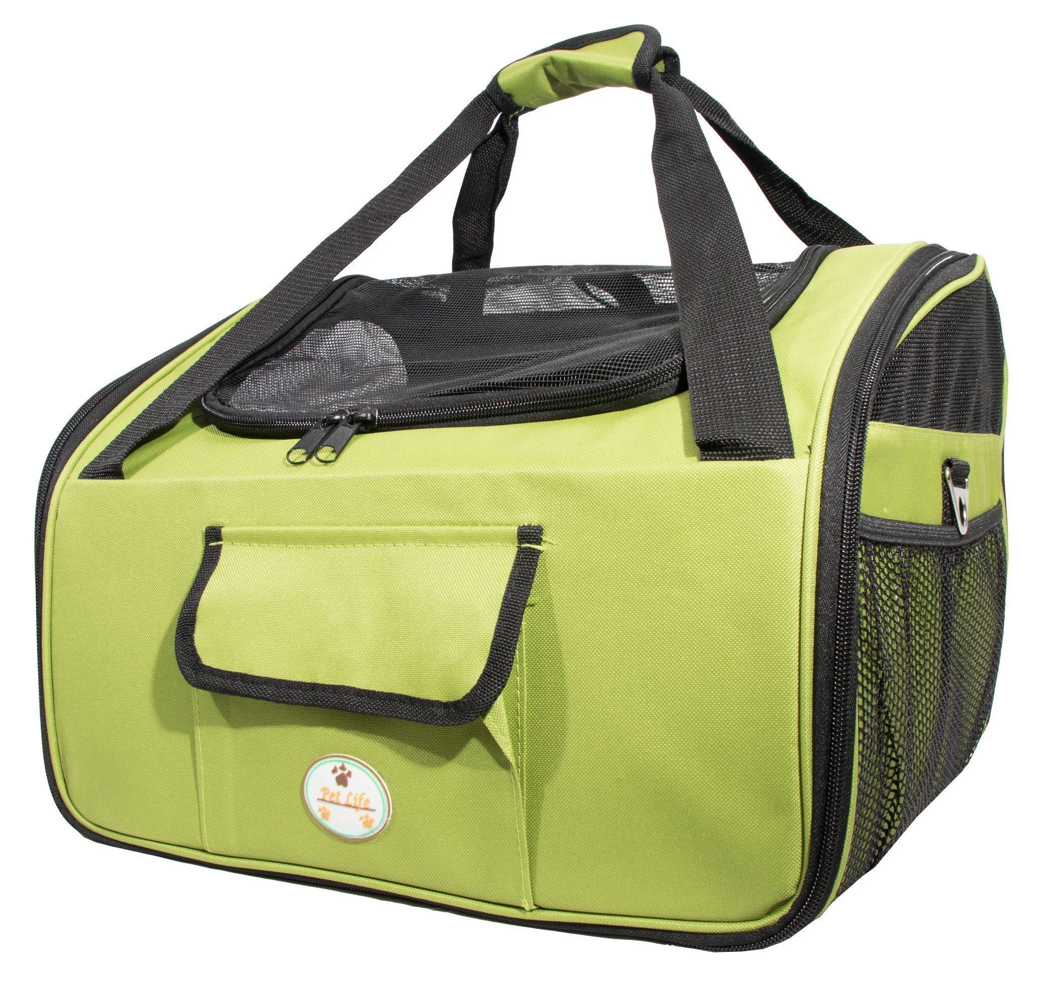Pet Life® Ultra-Lock Collapsible Dog Car Seat Carrier