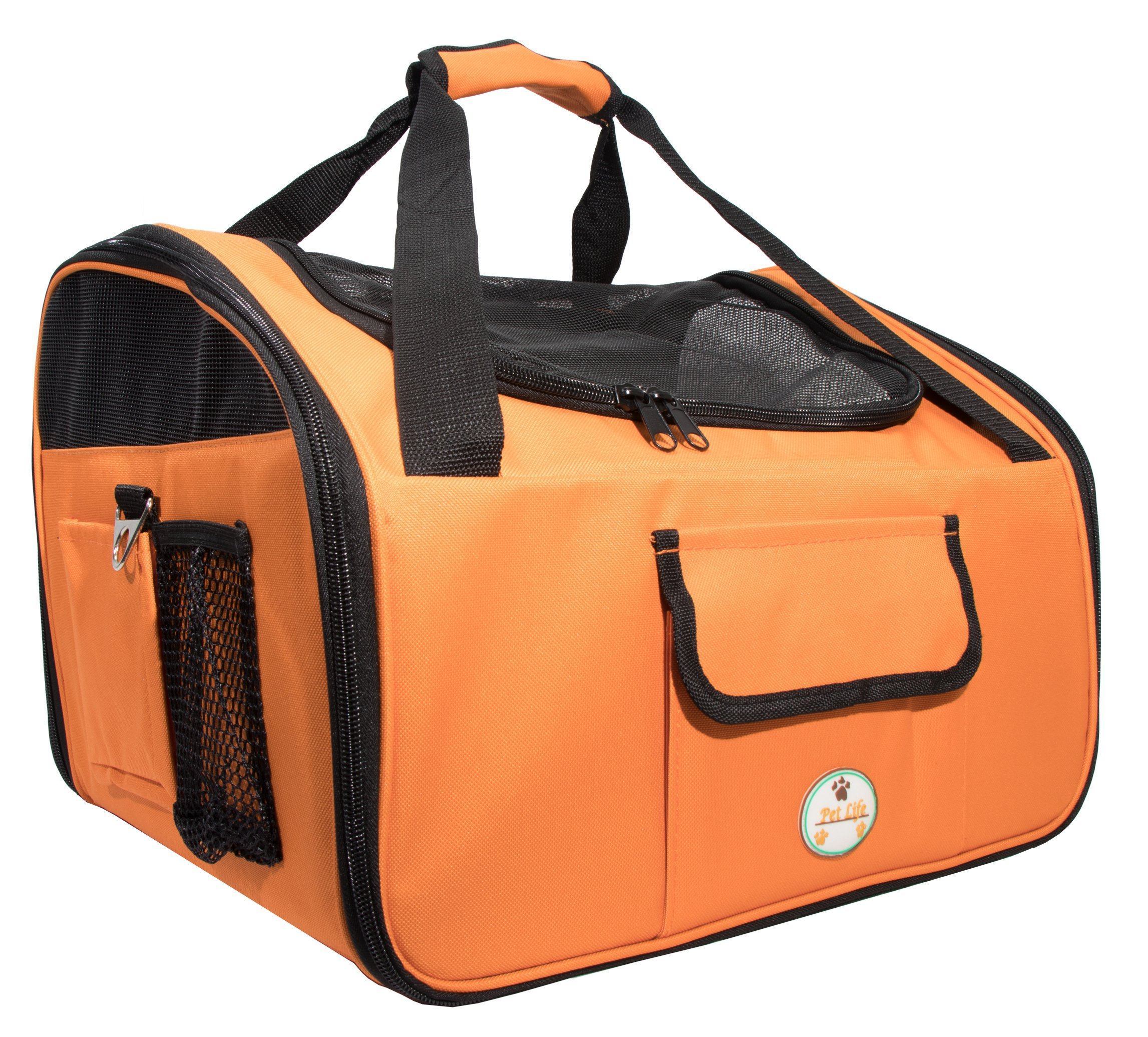 Pet Life® Ultra-Lock Collapsible Dog Car Seat Carrier