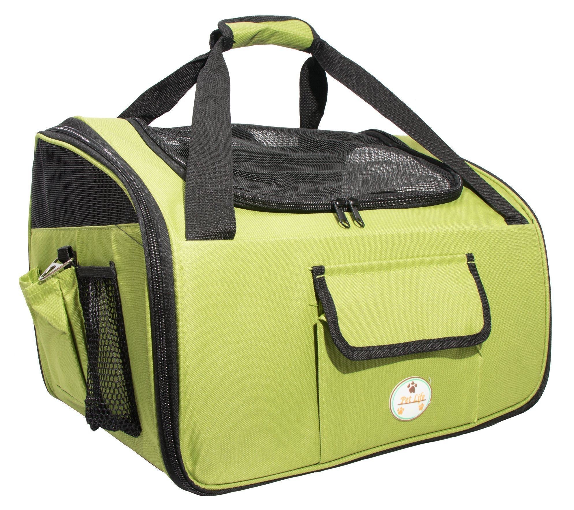 Pet Life® Ultra-Lock Collapsible Dog Car Seat Carrier